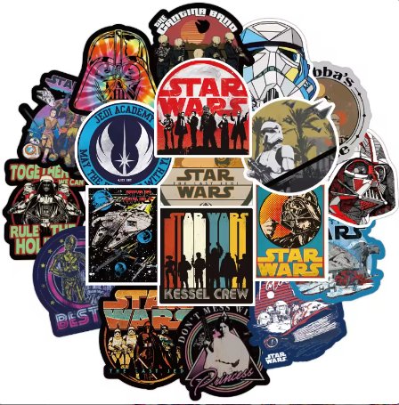 100 Pack of Star Wars Stickers - Jabbatheslut