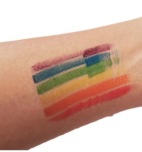 Rainbow Flag Pride Body Paint - Six Color - Jabbatheslut