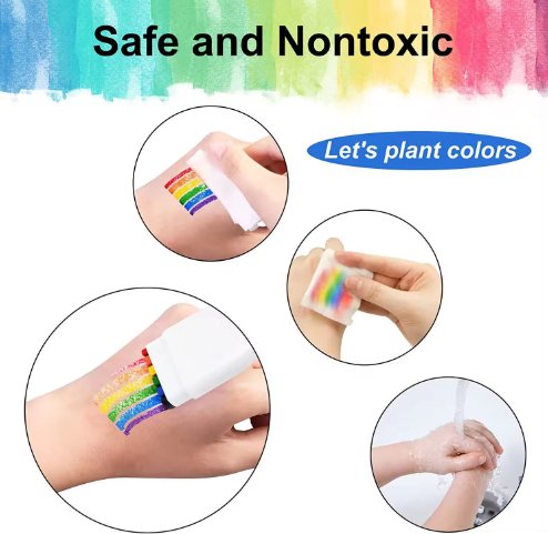 Rainbow Flag Pride Body Paint - Six Color - Jabbatheslut